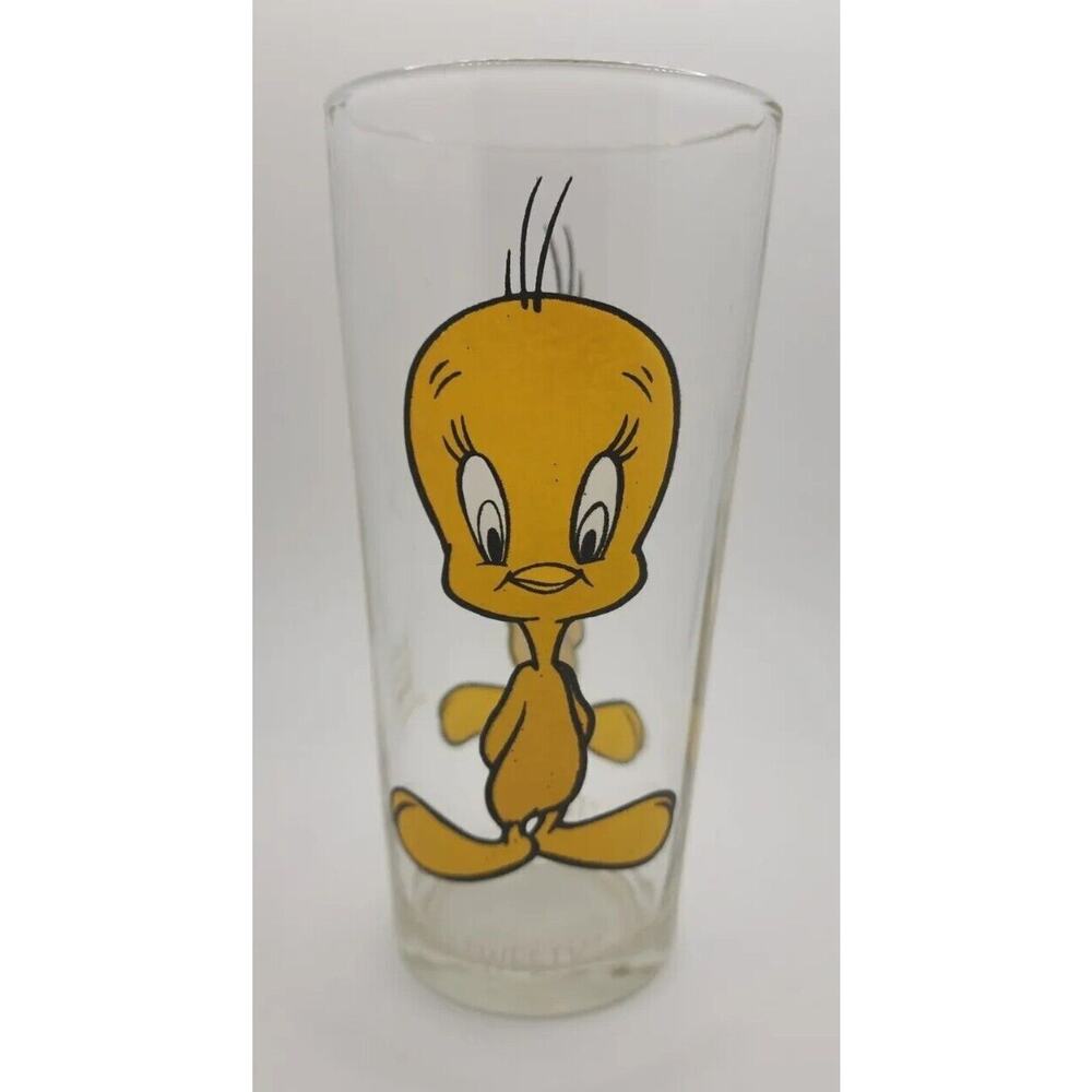 1973 Warner Bros. Inc Looney Tunes Pepsi Glass - Tweety W4
